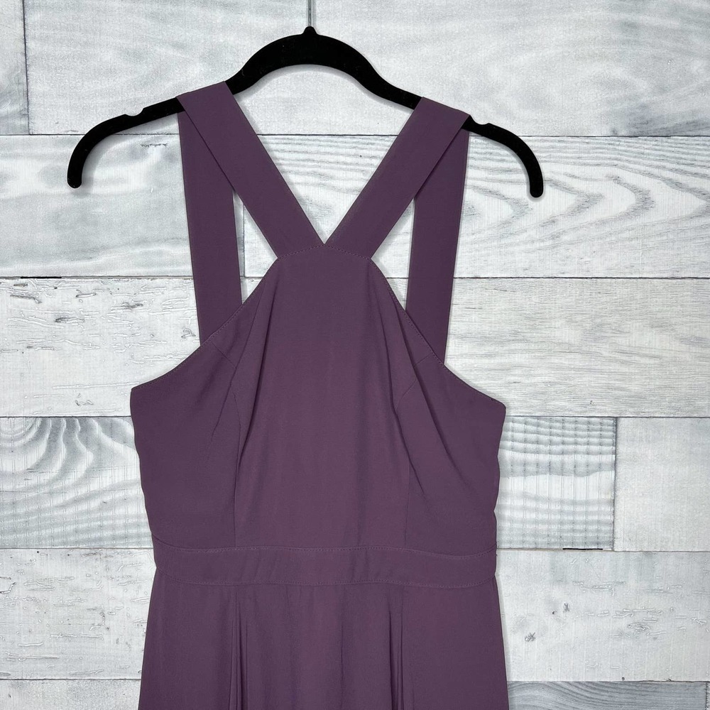 Lulu's Forevermore Dusty Purple Skater Dress - Picture 4 of 7